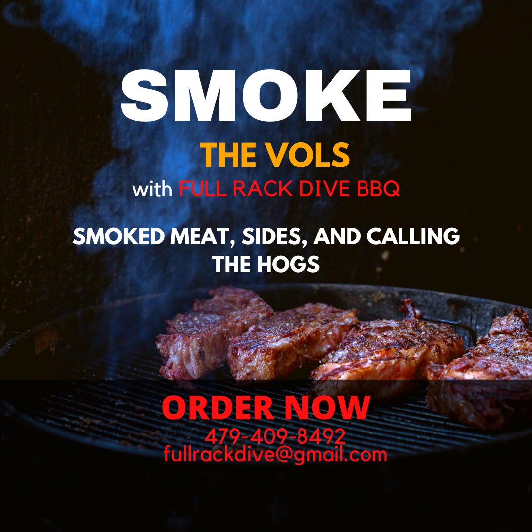 FullRackDiveBBQ's tweet image. Focus on cheering on the Hogs and let us cook for you or your watch party in NWA. Hog specials: order exceeds $50 you get 2 free sides, exceeds $100 and we will add an extra RACK onto your order on us. Woo Pig!!