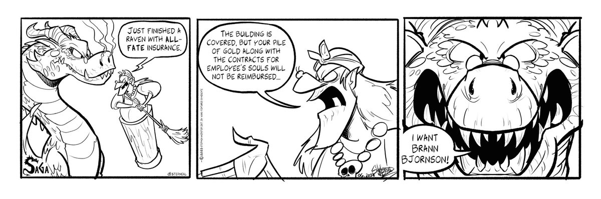 RinianStephen's tweet image. Enemies closing in…

comicskingdom.com/the-saga-of-br…

@ComicsKingdom 

#comicskingdom #thesagaofbrannbjornson #dragon #babayaga #comicstrips #comicsart #comicseries #weeklycomics