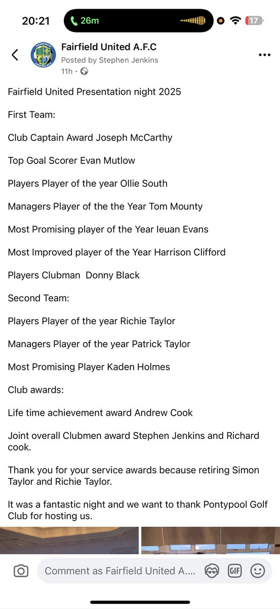 Presentation Awards 2025, as follows: