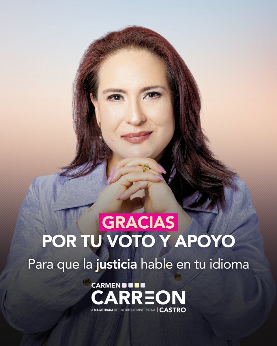 Aprendimos mucho de la #ElecciónJudicial. Gracias a ti que buscaste información, cuestionaste, propusiste y votaste el 1° de junio.

Esta campaña refuerza mi compromiso para lograr que la justicia hable en tu idioma. Por ahora, toca ser pacientes en espera de resultados.