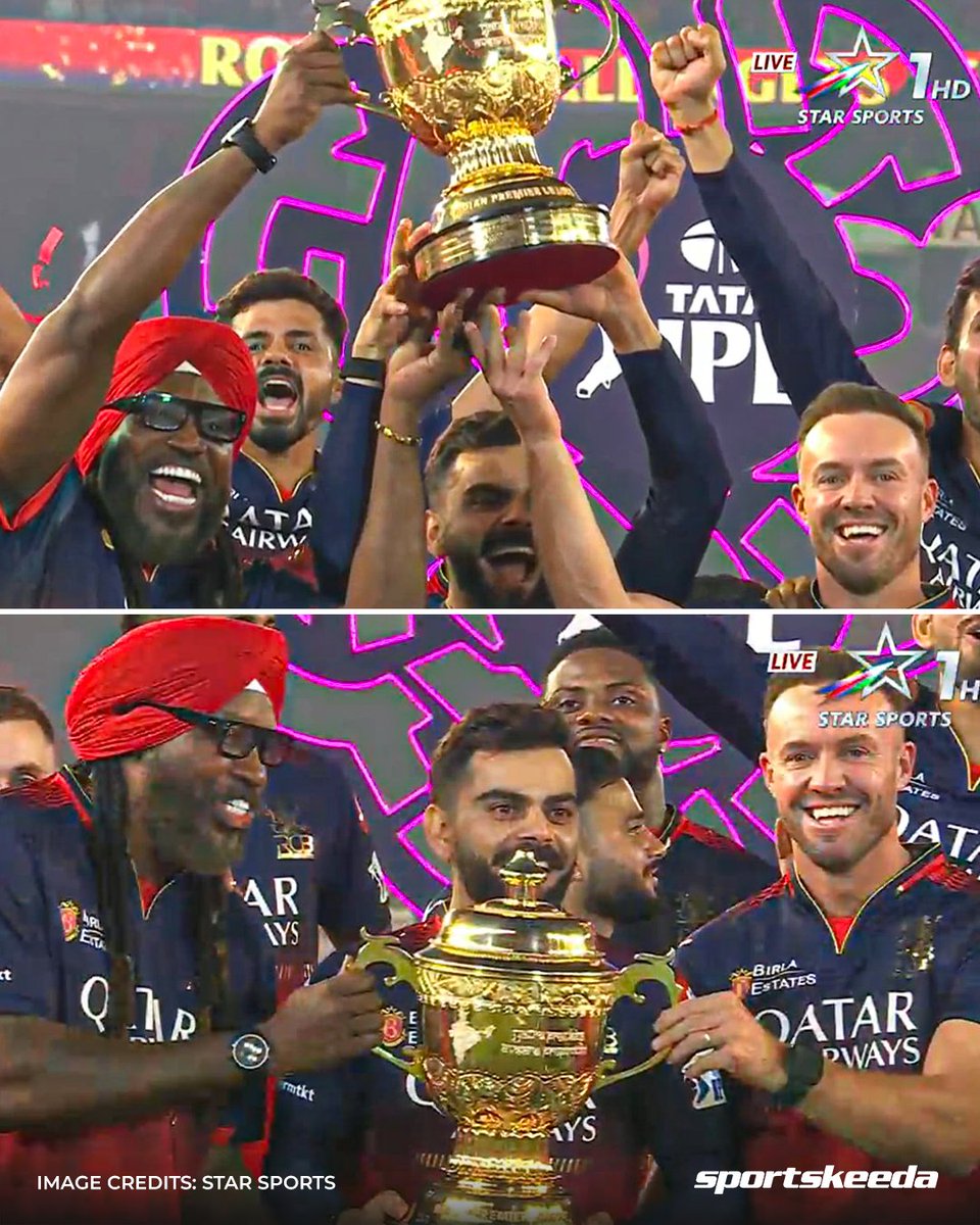 This is enough to make a generation cry! 🥹❤️

A dream fulfilled, a chapter sealed in history. 🏆

#IPL2025 #RCBvPBKS #ViratKohli #IPLFinals