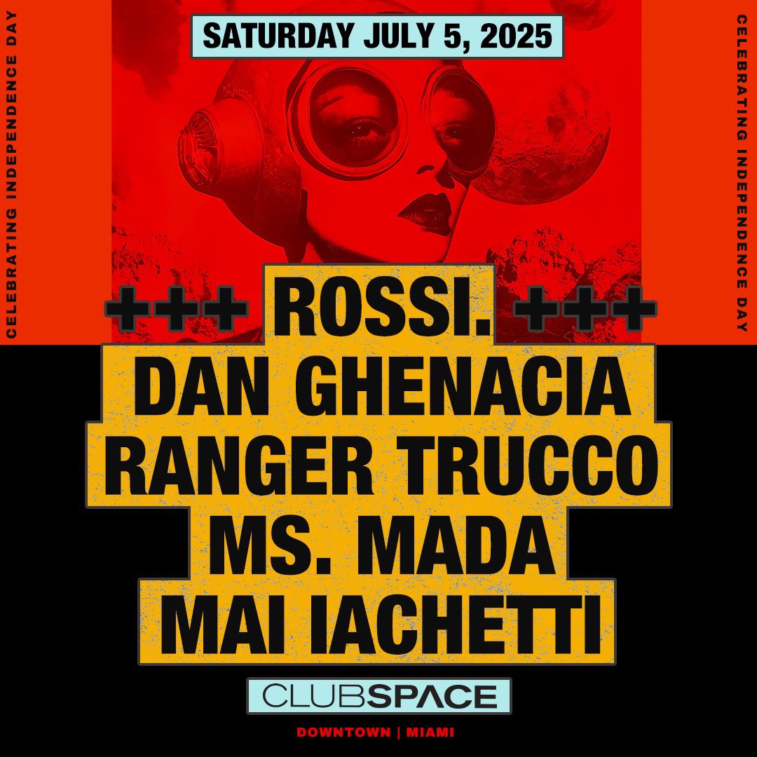 Mark your calendars for July 5th!

<a href="/_Rossidj/">Rossi.</a> is a master at his craft 😎

#StayRebel
TIX 🎟️
link.dice.fm/july52025