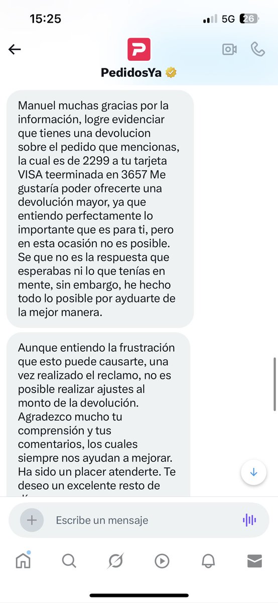 mfaundes's tweet photo. @sernac esto responde @pedidosya habiendo reconocido lo insalubre del producto y la nula capacidad de respuesta al cliente. @Cooperativa https://t.co/ctIvuB8vcR