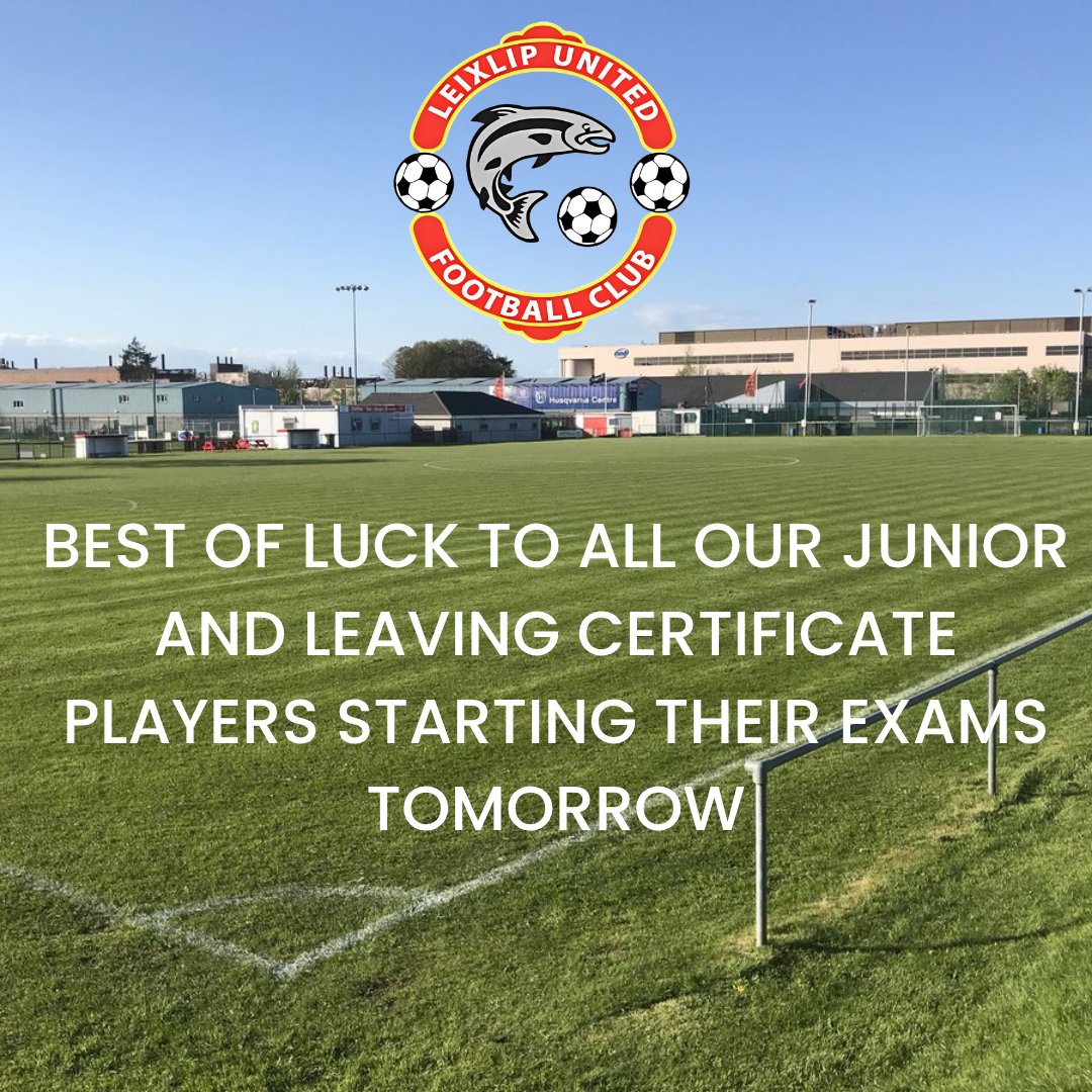 Best of luck to all our Junior and Leaving Certificate players starting their exams tomorrow