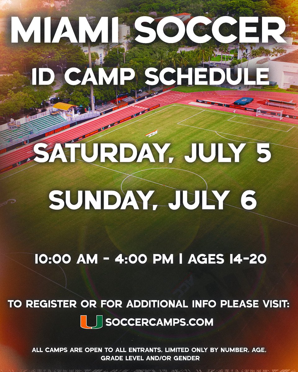 We are just over one month out from our July ID Camps 👀🗓️

Visit USoccercamps.com to reserve your spot today!