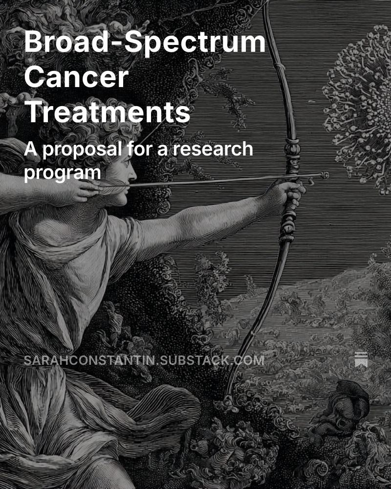 New post: what if we tried to "cure cancer" after all?