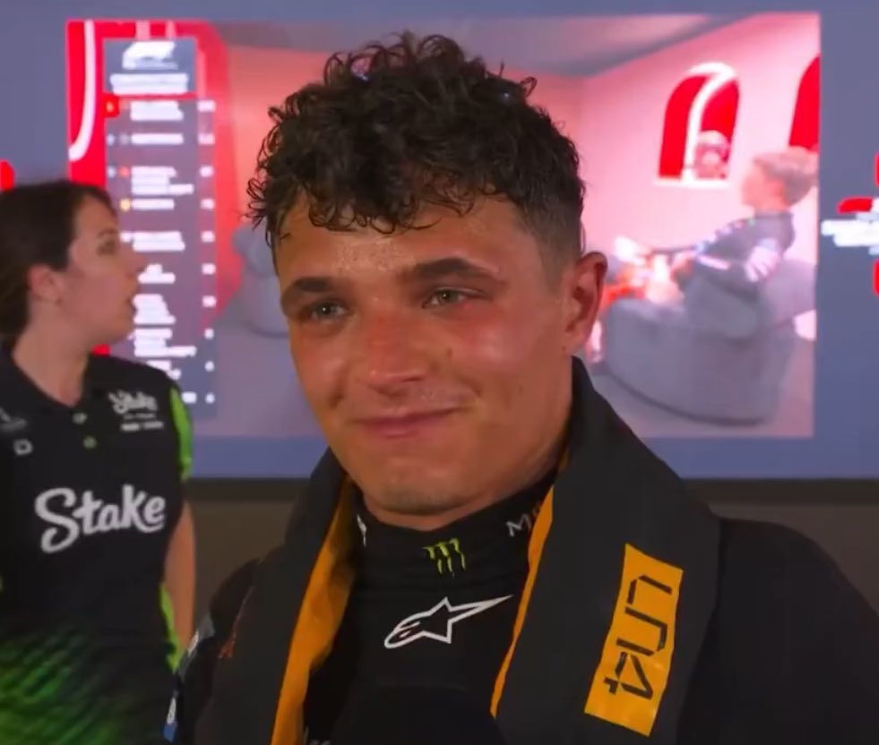 sweaty lando 😵‍💫😵‍💫