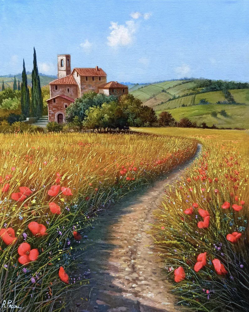 Through the poppy fields, Tuscany 𓂃 𓈒🌺

🎨© R. Pacini