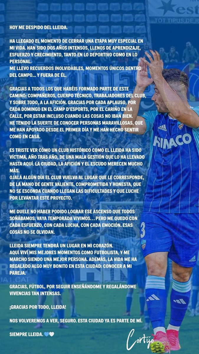 GRACIAS LLEIDA 💙🤍