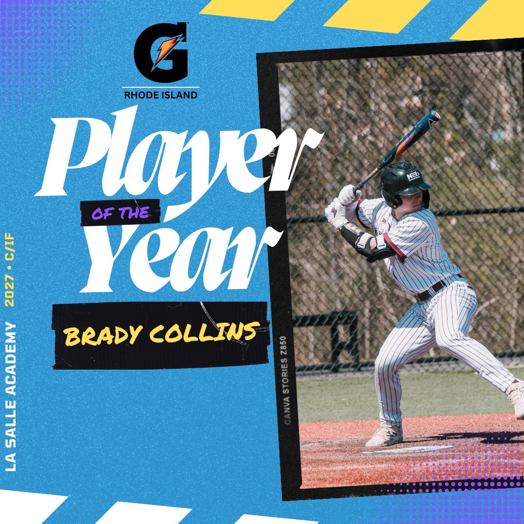 GATORADE x2 (2 years in a row 🤭)

Congrats to NEB players Leo Boucher (New Hampshire) &amp; Brady Collins (Rhode Island) for being selected as the Gatorade Player of the Year for their respective states! 

#rollNEB #TheBestPlayHere