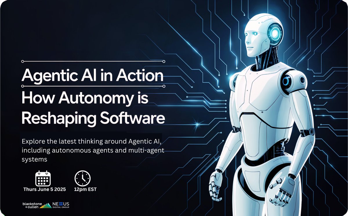 YourDataJourney's tweet photo. Software evolution: reactive → proactive → autonomous
Join our deep dive into how autonomous agents are reshaping business operations. Real deployments, practical strategies, no hype. Thurs 6 June 12pm EST https://t.co/9x3yUzmxGF

#AutonomousSoftware #TechStrategy https://t.co/OHMr4PRFBu