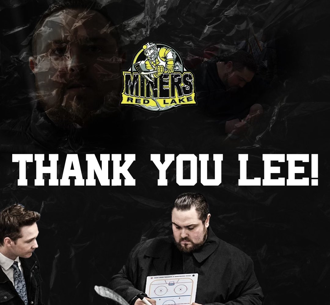 THANK YOU | We’d like to thank Lee Stone for his contributions to the organization over the past two seasons.

The Miners are accepting resumes for the HC/GM position via email to redlakeminers@outlook.com. 

🔗: redlakeminers.com/stone-departs-…

#MinerFamily | #TheHardWay ⚫️⚒️🟡
