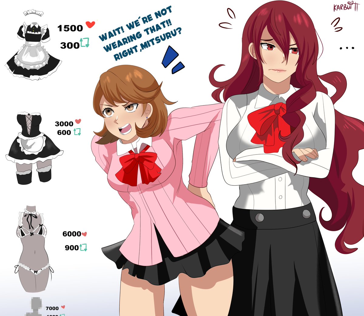 MAIDS TIME!!
Now with Yukari and Mitsuru <3
