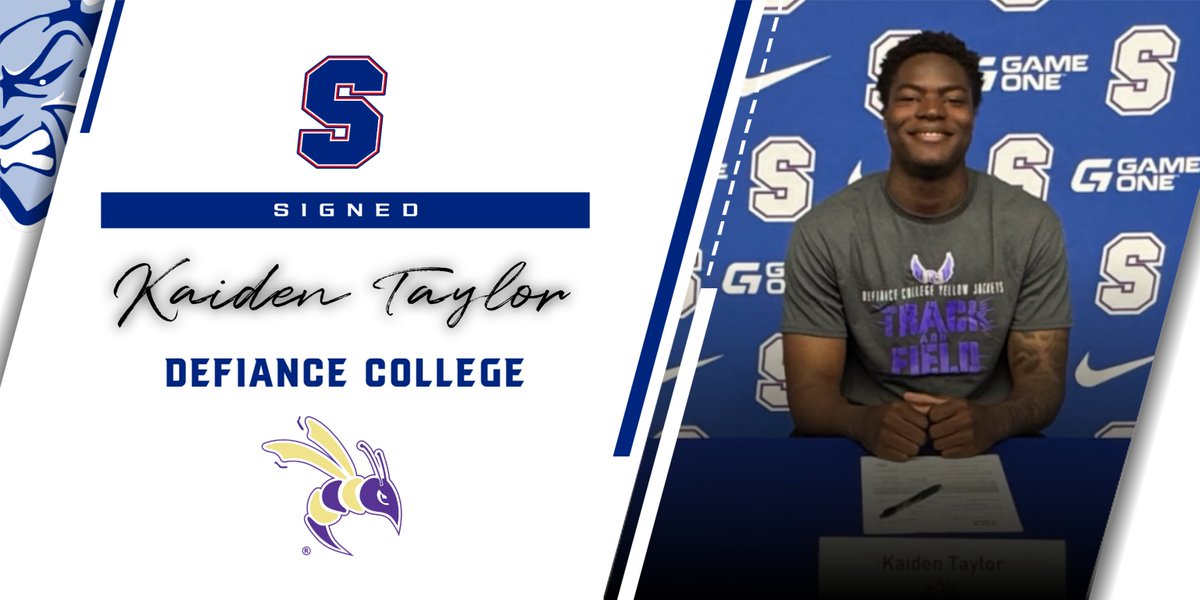 Congratulations to the following athletes who signed today to compete at the next level!   🎉

 ✅Kanaya Keister  ✍️  ➡️ Defiance College: Track and Field
 ✅Kaiden Taylor  ✍️ ➡️Defiance College: Track and Field