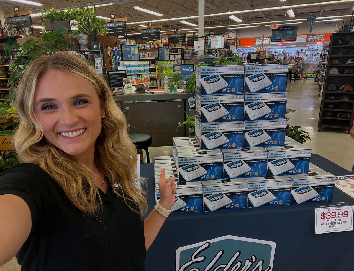 Still need a weather radio??? Come to the Elder’s Ace Hardware in East Brainerd or LaFayette to get one from us, or bring us one you already have if you have questions about it! We’re at these locations until 7pm ET. $5 from each purchase goes to the Forgotten Child Fund.
