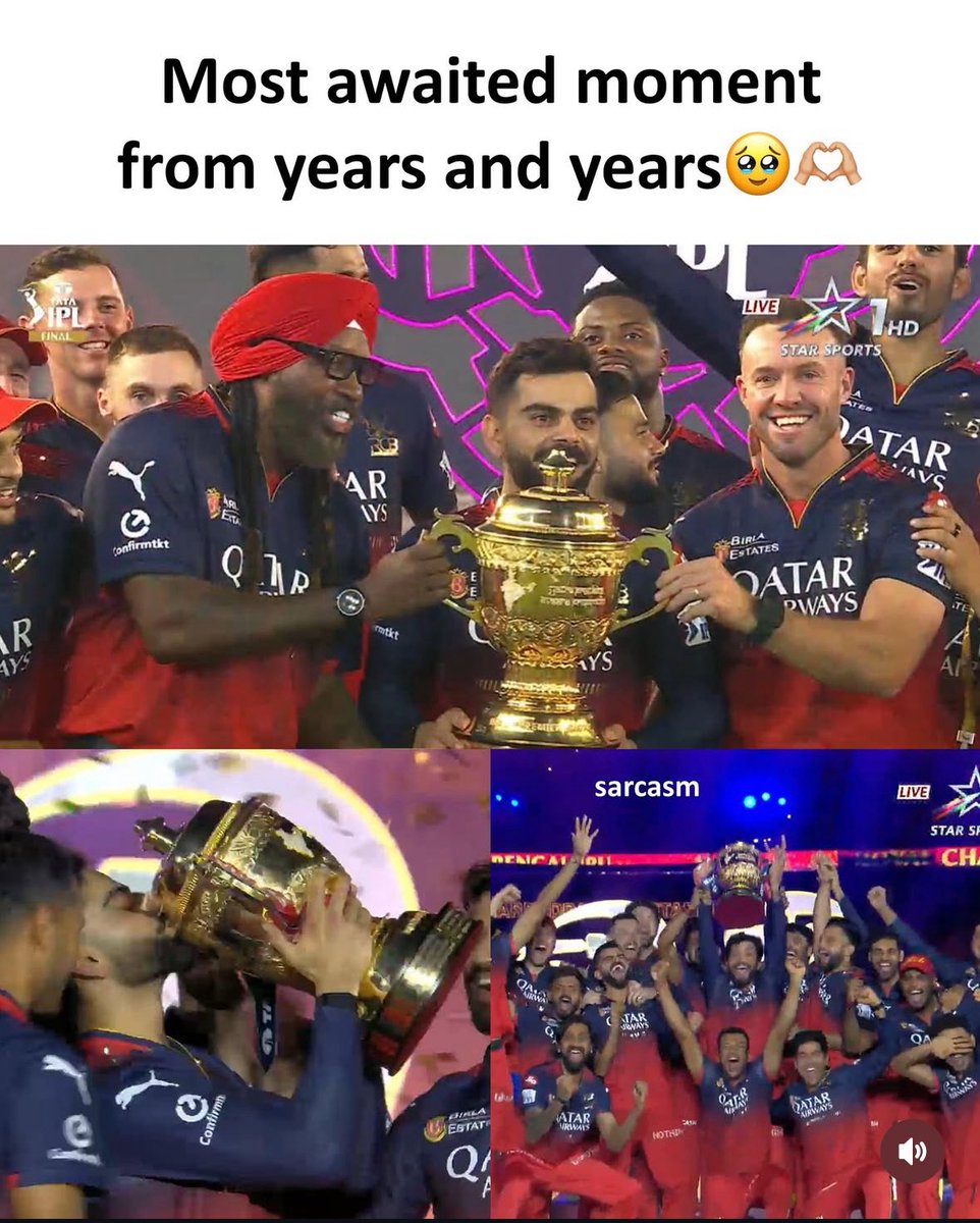 imavirajput's tweet image. Congratulations #RCB the #IPL2025 #champion

#eesalacupnamdu 

#ViratKohli𓃵 
#ABdeVilliers