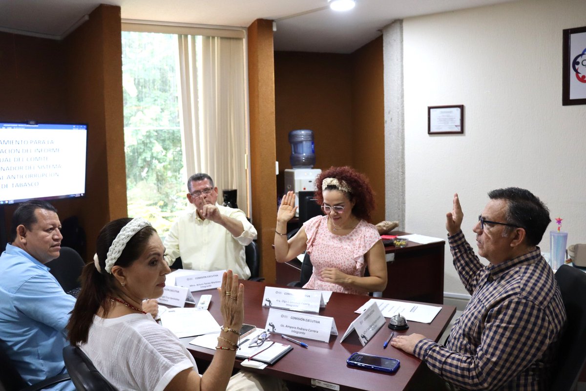 📢En estos momentos se lleva a cabo la 2da. Sesión Ordinaria de la Comisión Ejecutiva de la Secretaría Ejecutiva del #SEATabasco, presentando avances del Anteproyecto de Lineamiento para la Integración del Informe Anual del Comité Coordinador del #SEATabasco #SEAIntegro.