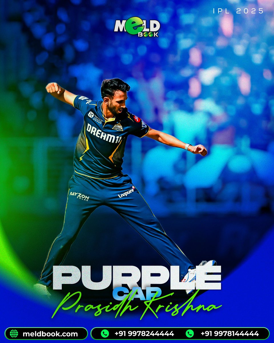 meldbook55's tweet photo. Purple Cap 💜Prasidh krishna 🥎

🌐 https://t.co/o66A3ksBL4

Bonus💸
10% Joining
5% on Every Deposit
5% Referral

#1 Gaming Platform! 💰

Get ID Now! 🆔

👉🏻 https://t.co/0oCb8iDA8h
👉🏻 https://t.co/6RxSVoQnac

#meldbook #cricket #IPL2025 https://t.co/aXyM4FuMPB