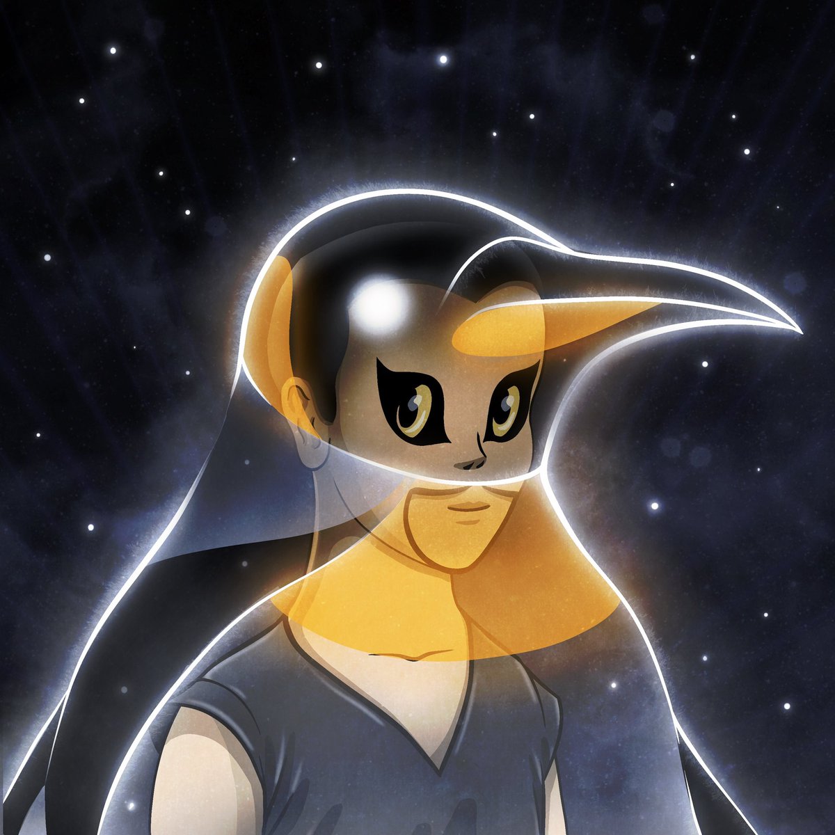 spiritsrealmnft's tweet image. Penguins propose with pebbles.
In harsh polar winds, they choose a single stone and offer it to their mate, an ancient gesture of love and trust.
In Spirits, the human soul wears its animal guide like a second skin. Sometimes, it brings a pebble too.