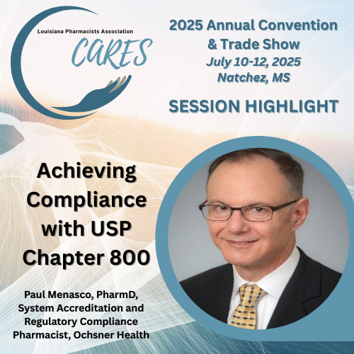 How does understanding the 2024 NIOSH Hazardous Drug List and the Resource Conservation and Recovery Act (RCRA) relate to understanding and compliance with USP Chapter 800. Join this informative session to find out!  Register at: loom.ly/HEv_b0k