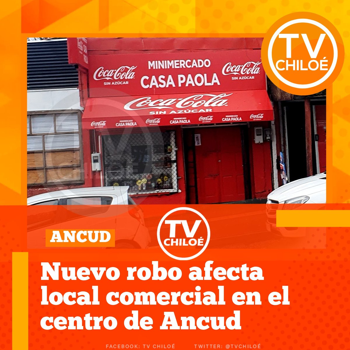 🟠 Nuevo robo afecta a local comercial en el centro de Ancud. 
Durante la madrugada de este martes, un nuevo hecho delictual quedó al descubierto en pleno centro de la ciudad de Ancud. Se trata de un robo que afectó al minimercado Casa Paola... facebook.com/share/p/16VJ8m…