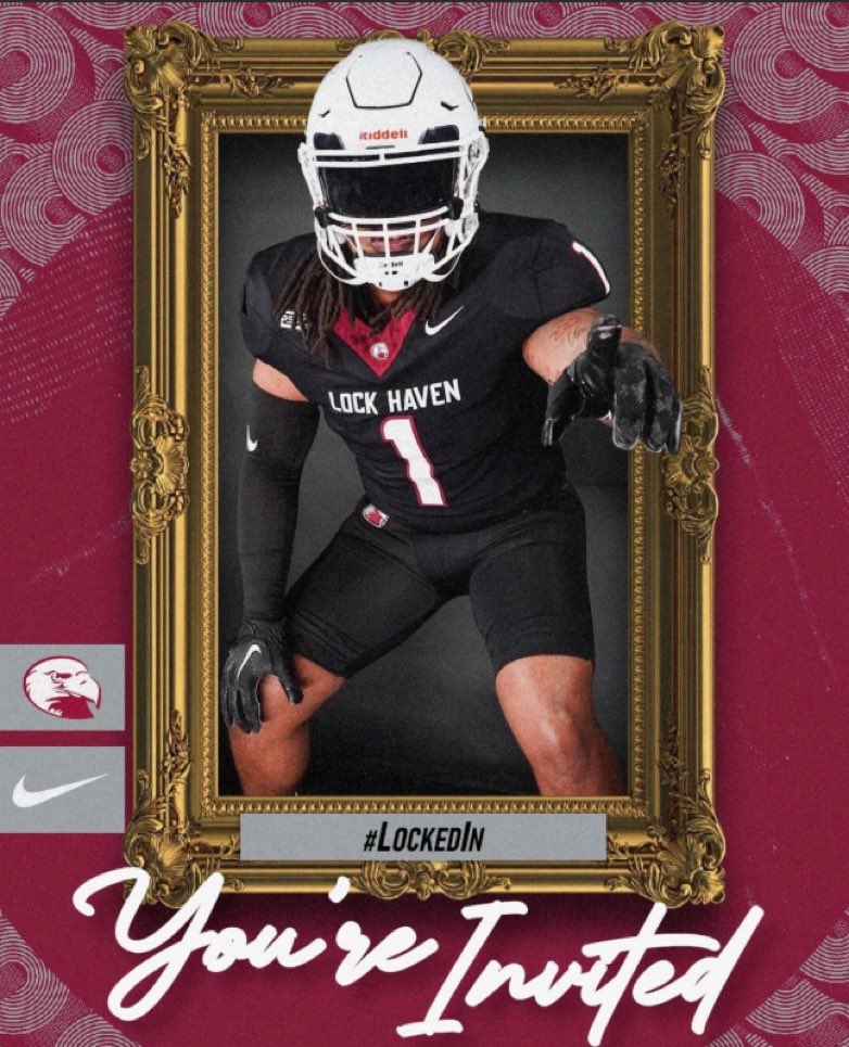 Appreciate <a href="/CoachIaquinta/">JJ Iaquinta</a> for inviting to attend camp at Lock Haven! Looking forward to our future🙏🏿
<a href="/MHSATHLETICS4/">MHS Spartan Athletics</a> <a href="/Pa_Preps/">High School Sports on PennLive</a> @PAPrepsRivals <a href="/PrepRedzonePA/">Prep Redzone Pennsylvania</a> <a href="/LHU_Football/">Lock Haven Football</a> <a href="/CoachJBattaglia/">Coach Joe Battaglia</a> <a href="/CoachTello_NCSA/">Coach Tello</a>