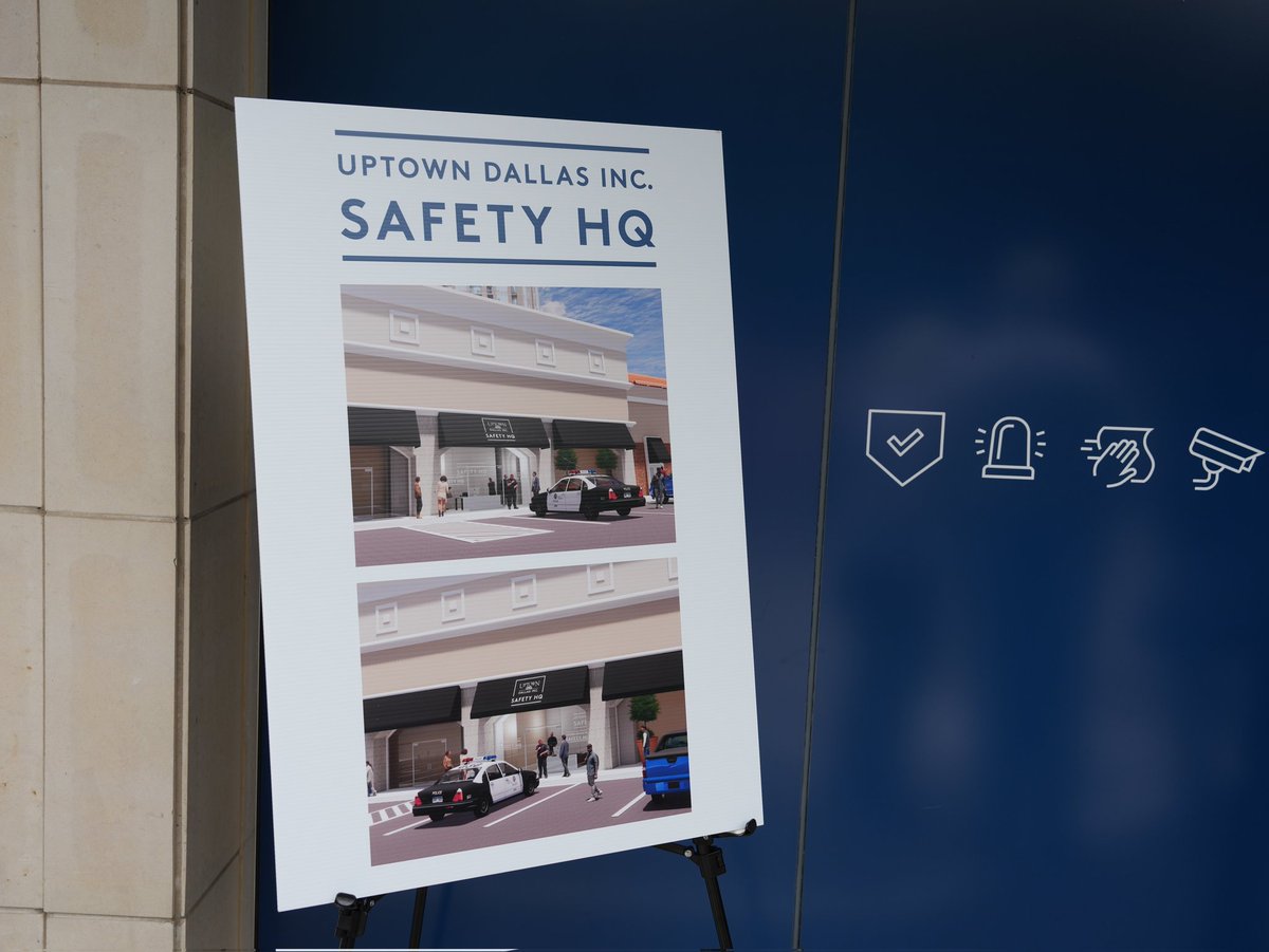Today Chief Comeaux and members of his command staff participated in the unveiling of Uptown Dallas Inc.’s new Safety H.Q.  This building will serve as a strategic operations space designed to enhance visibility, coordination, and public safety across the Uptown.