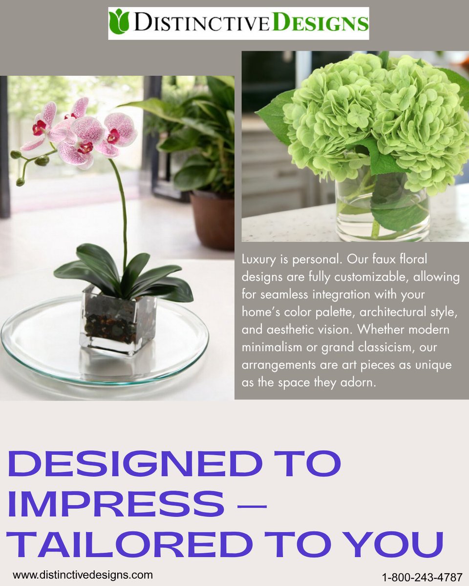 DistinctveDsgns's tweet image. Explore our latest collection in the Waterlook section of our website, distinctivedesigns.com/waterlook.html, where you can conveniently order online, or email your order.  hello@distinctivedesigns.com
#fauxfloral #distinctivedesigns #luxuryinteriors #ddi #nogreenthumbneeded #artificialflowers