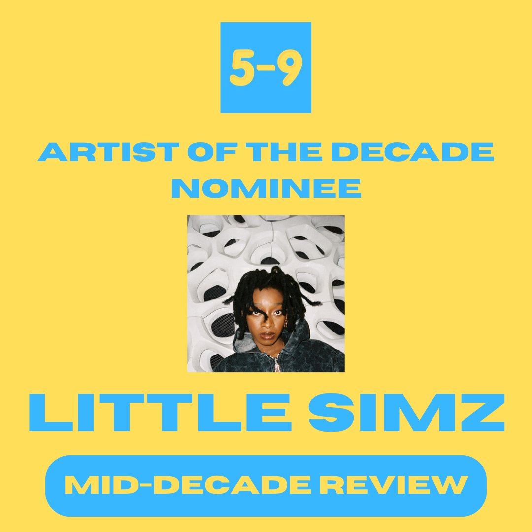 5-9 (@5to9blog) on Twitter photo Preparing to unleash her next album, <a href="/LittleSimz/">Little Simz</a> is on our shortlist for artist of the decade so far. Two phenomenal albums, two fun EPs and a 2020s in which she has few equals in rap, you can vote for Simz in the poll here: 5-9blog.com/post/mid-decad…
#MidDecadeReview #MusicPoll Preparing to unleash her next album, <a href="/LittleSimz/">Little Simz</a> is on our shortlist for artist of the decade so far. Two phenomenal albums, two fun EPs and a 2020s in which she has few equals in rap, you can vote for Simz in the poll here: 5-9blog.com/post/mid-decad…
#MidDecadeReview #MusicPoll