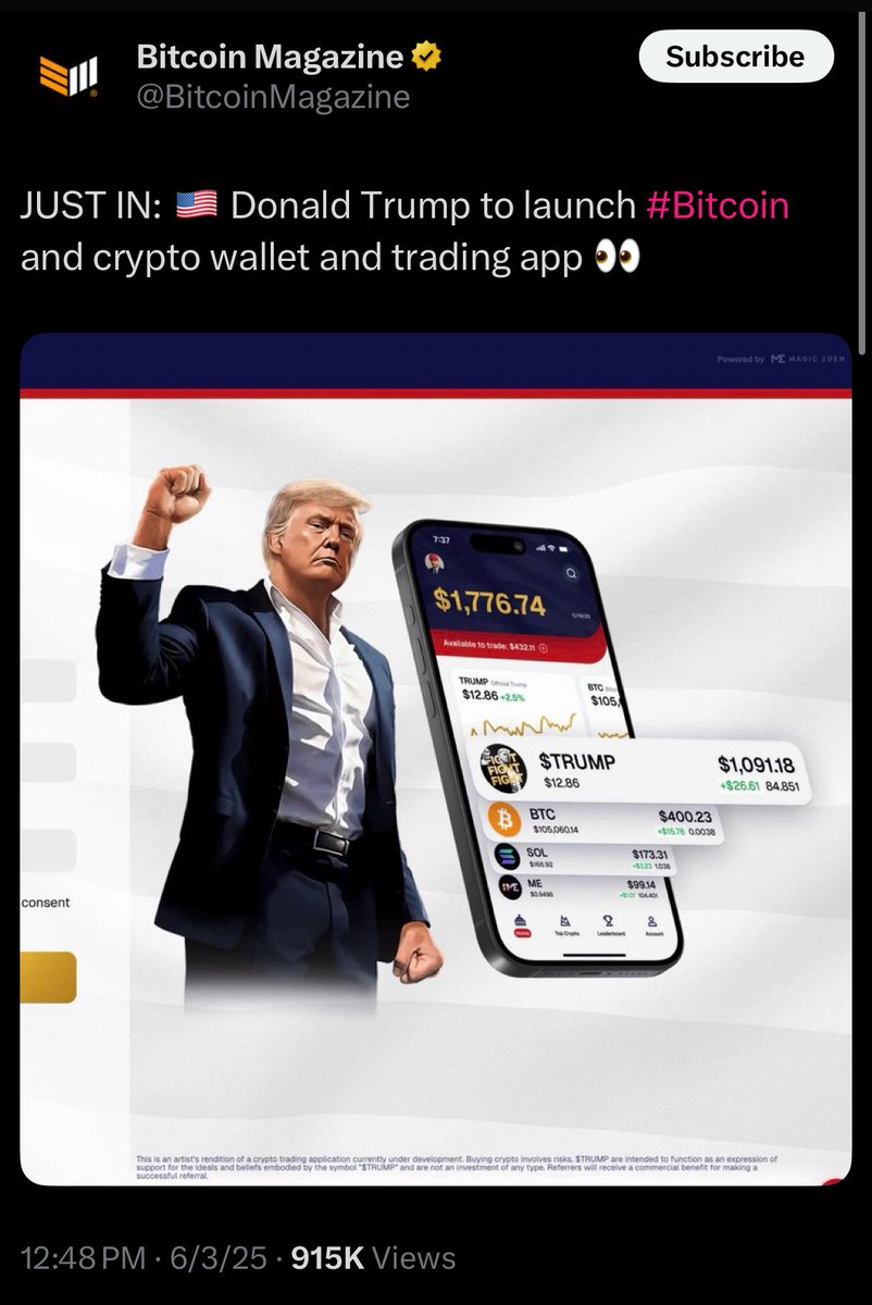 XtinaRP (@xtina_george) on Twitter photo SCAM ALERT: The “$TRUMP Wallet” isn’t tied to the Trump Organization. <a href="/EricTrump/">Eric Trump</a> & <a href="/DonaldJTrumpJr/">Donald Trump Jr.</a> say they’re launching an official wallet soon, but this isn’t it. Don’t share info or funds! #CryptoScam SCAM ALERT: The “$TRUMP Wallet” isn’t tied to the Trump Organization. <a href="/EricTrump/">Eric Trump</a> & <a href="/DonaldJTrumpJr/">Donald Trump Jr.</a> say they’re launching an official wallet soon, but this isn’t it. Don’t share info or funds! #CryptoScam