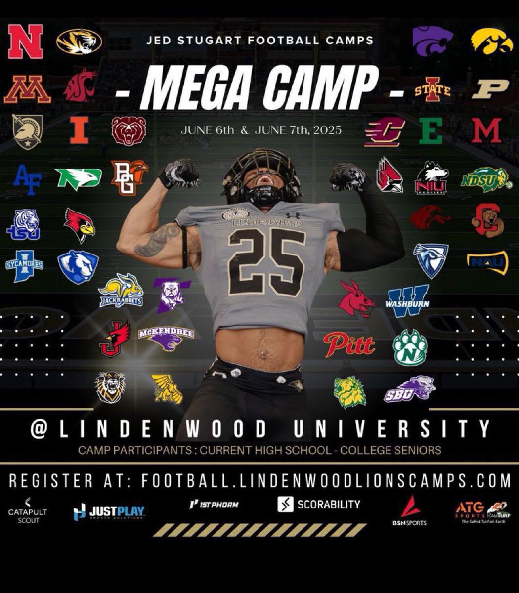 Jordan Williams 2027 (@jcdub_kn) on Twitter photo I will be at Lindenwood's Mega Camp on Friday session 1! Can't wait to get out there!
<a href="/CoachDocGooden/">Doc Gooden ILLSPORTS247</a>
<a href="/_CoachHarrison/">Michael Harrison</a>
<a href="/BELancerFB/">LANCER FOOTBALL</a>
<a href="/OJW_Scouting/">PrepRedzone Oliver</a>
<a href="/EDGYTIM/">Timothy “EDGYTIM” OHalloran</a>
<a href="/AllenTrieu/">Allen Trieu</a>
<a href="/JoshHelmholdt/">Josh Helmholdt</a> I will be at Lindenwood's Mega Camp on Friday session 1! Can't wait to get out there!
<a href="/CoachDocGooden/">Doc Gooden ILLSPORTS247</a>
<a href="/_CoachHarrison/">Michael Harrison</a>
<a href="/BELancerFB/">LANCER FOOTBALL</a>
<a href="/OJW_Scouting/">PrepRedzone Oliver</a>
<a href="/EDGYTIM/">Timothy “EDGYTIM” OHalloran</a>
<a href="/AllenTrieu/">Allen Trieu</a>
<a href="/JoshHelmholdt/">Josh Helmholdt</a>