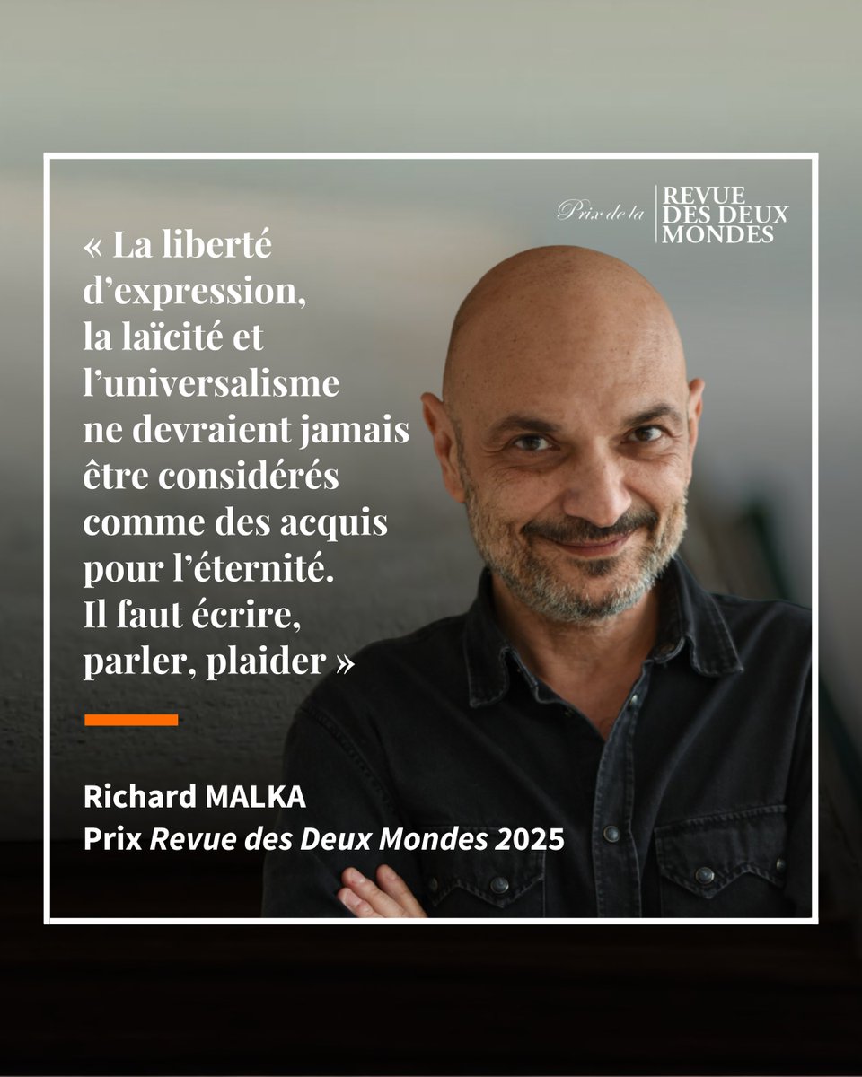 [ PRIX DE LA REVUE DES DEUX MONDES ]

Richard Malka : « Honoré d’être récompensé par cette revue intellectuelle et littéraire. » 

🔸 Richard Malka, lauréat du prix de la <a href="/Revuedes2Mondes/">Revue des Deux Mondes</a> 2025 ! 🥂

📖 Après Dieu <a href="/Editions_Stock/">Editions Stock</a> 

c Emmanuel Gomes de Araujo