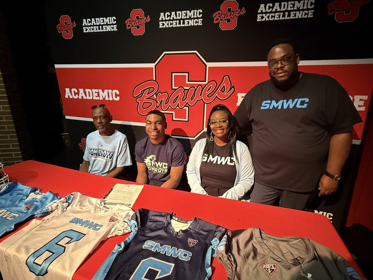 Terre Haute South’s Treva Branch-Lewis signs with SMWC Football.