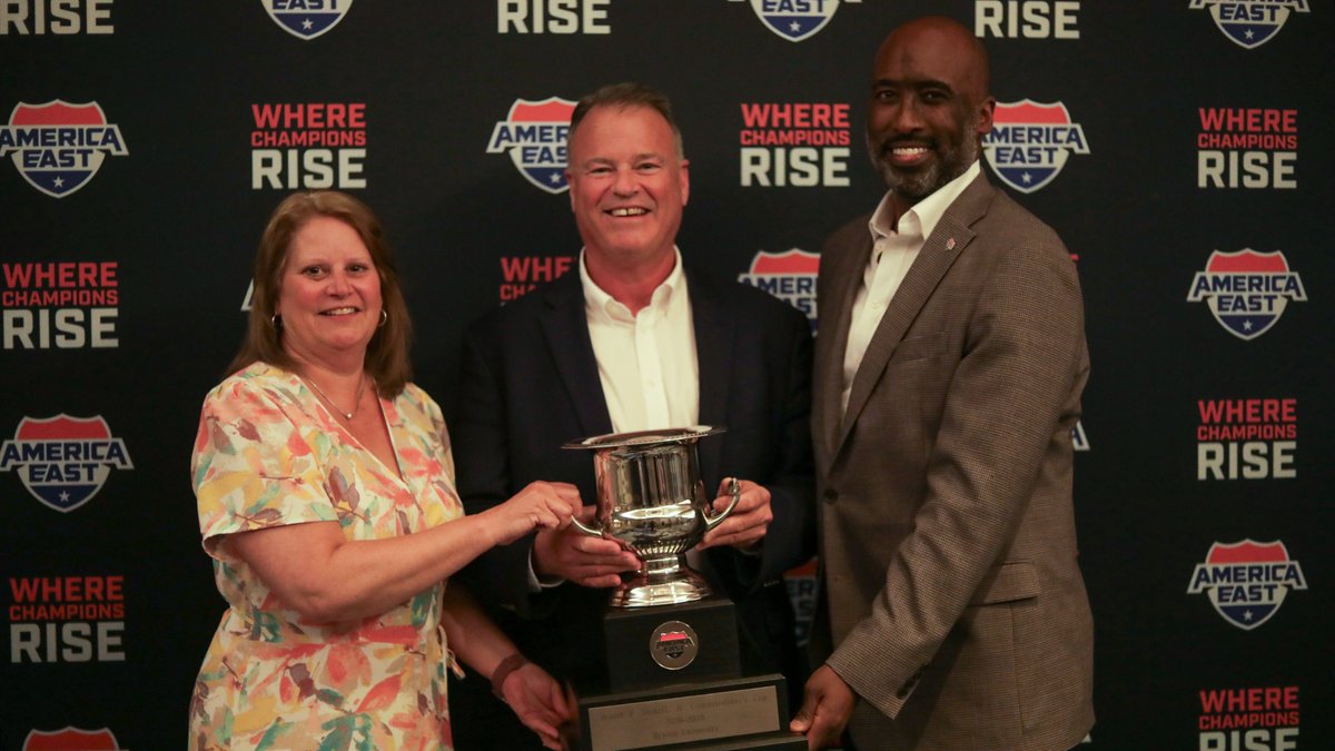 America East (@americaeast) on Twitter photo 2024-25 Stuart P. Haskell Jr., Commissioner's Cup
Congratulations to <a href="/BryantAthletics/">Bryant Athletics</a> on claiming this year's Commissioner's Cup!
📰 americaeast.com/news/2025/6/3/… 2024-25 Stuart P. Haskell Jr., Commissioner's Cup
Congratulations to <a href="/BryantAthletics/">Bryant Athletics</a> on claiming this year's Commissioner's Cup!
📰 americaeast.com/news/2025/6/3/…