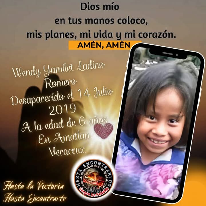 #TeBuscamosWendyYamiletLadinoRomero 
#Desaparecida el 16/07/2019
en #AmatlánDeLosReyes  #Veracruz 
Via <a href="/ElviraA31764306/">Elvira Andrade</a>
#RTsSolidarios 
<a href="/sangrederebelde/">🇲🇽 Colectivo De Búsqueda SangreDeRebelde🇲🇽</a>