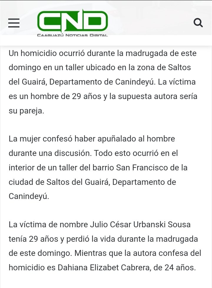 Por si a alguien le interese: hace dos días una mujer de 24 años apuñaló a su pareja, un hombre de 29 años.

¿La prensa dijo algo? No.

La solución no es avanzar hacia un país donde hayan víctimas de primera y víctimas de segunda. 

Igualdad ante la ley, ese es el único camino.