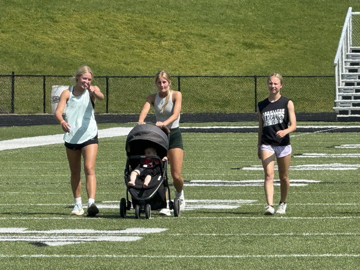 CWTrack's tweet image. Family day at the track! Not sure if I was more surprised with Dean running four miles with Ricky or Maddox not crying doing 100s with the girls. Fun times gearing up for the big weekend in Columbus!