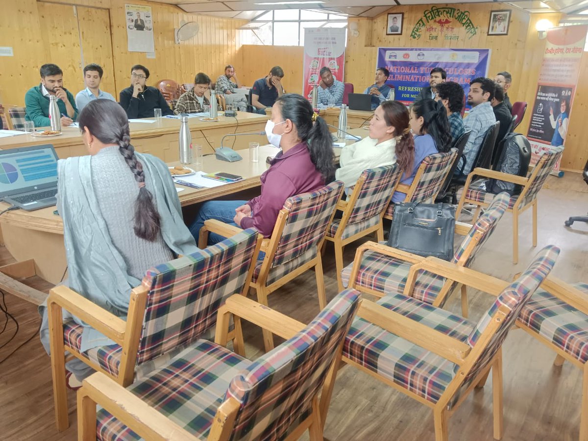 Refresher training for Medical officers on NTEP by DTO  and Dr. Nishant jee WHO consultant on 3rd June 2025.