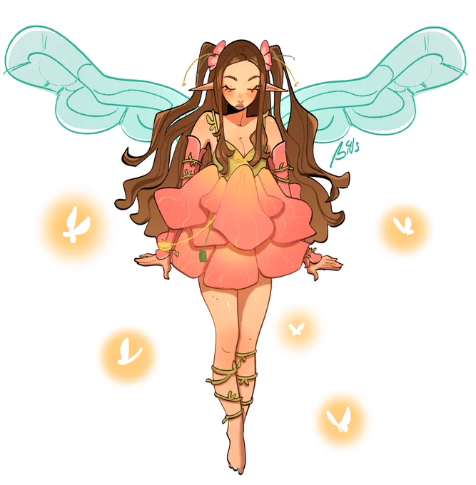 Naymith in a babydoll fairy dress