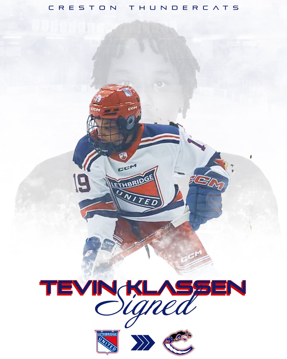 Congrats Tevin on signing with the Creston Thundercats.