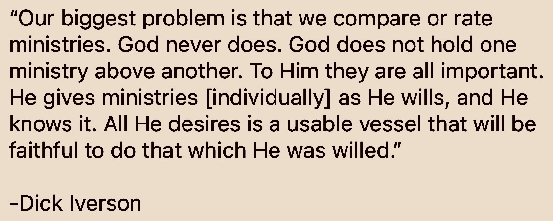 Pastor/Leader: may this encourage you—