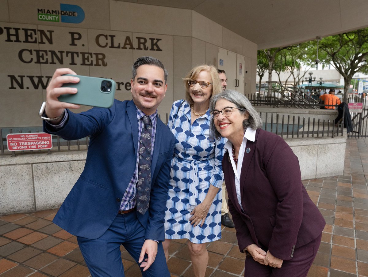 This morning, we raised the pride flag 🏳️‍🌈 at County Hall not just as a symbol, but a promise – a promise that Miami-Dade will always be a home where everyone is free to live, love, and thrive exactly as they are.