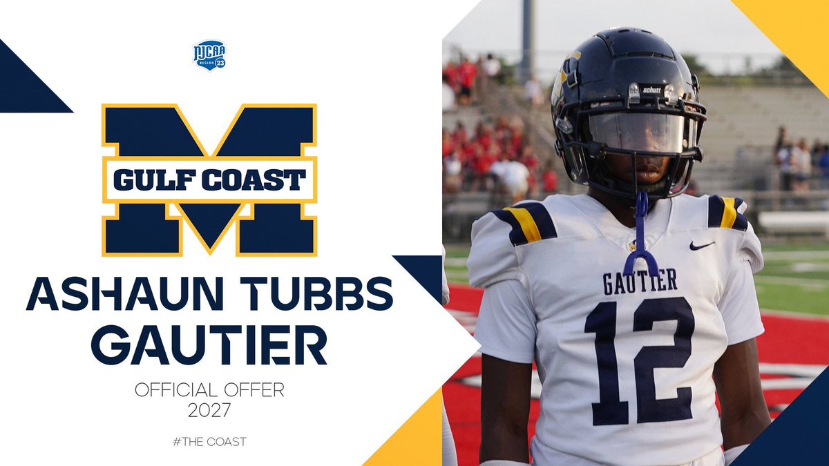 Ashaun Tubbs (@ashauntubb374) on Twitter photo Blessed to receive my first offer from <a href="/MGCCCBulldogs/">MGCCC Athletics</a>: <a href="/BrettSShufelt/">Brett Shufelt</a> <a href="/COACHMARCHIGH/">Marc High</a> <a href="/coachsavell15/">Ryan Savell</a> <a href="/CoachWrightPerk/">Jack Wright</a> <a href="/hunter15collins/">Hunter Collins</a> <a href="/Coach_BlankDL/">Dominic Blankenship</a> <a href="/GautierFB/">Gautier Football</a> Blessed to receive my first offer from <a href="/MGCCCBulldogs/">MGCCC Athletics</a>: <a href="/BrettSShufelt/">Brett Shufelt</a> <a href="/COACHMARCHIGH/">Marc High</a> <a href="/coachsavell15/">Ryan Savell</a> <a href="/CoachWrightPerk/">Jack Wright</a> <a href="/hunter15collins/">Hunter Collins</a> <a href="/Coach_BlankDL/">Dominic Blankenship</a> <a href="/GautierFB/">Gautier Football</a>
