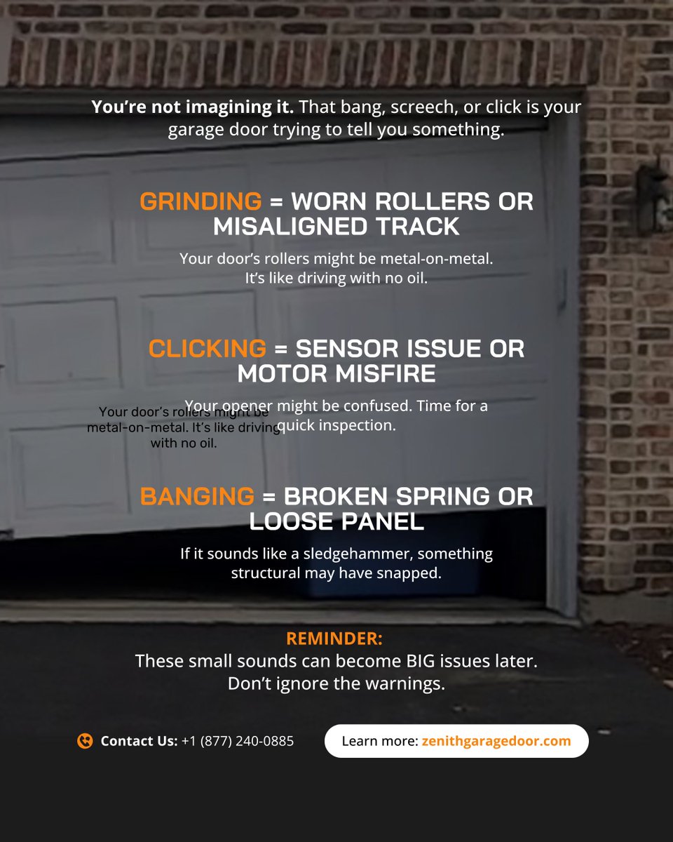 ZenithGarageCA's tweet image. We fix crooked, noisy garage door across LA caused by a broken spring and off-track rollers. Replaced the spring, realigned the tracks, and tuned it up. Back to smooth &amp;amp; silent.

#GarageDoorRepair #SpringFix #TrackAlignment #LAHomeCare #ZenithGarageDoor #GarageHelpNow
