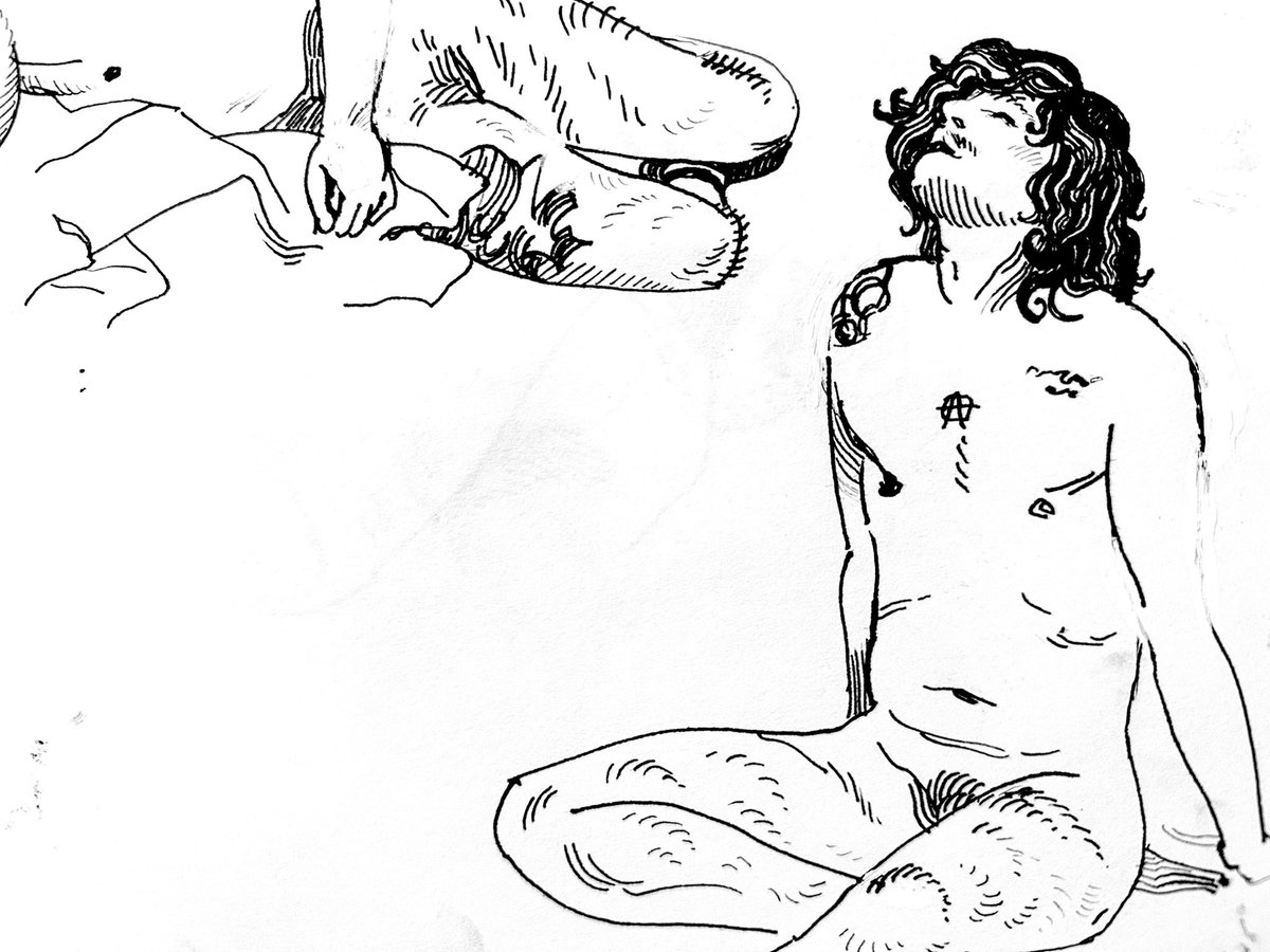 First half of life drawings I did at PSLA, ft. model Below Average