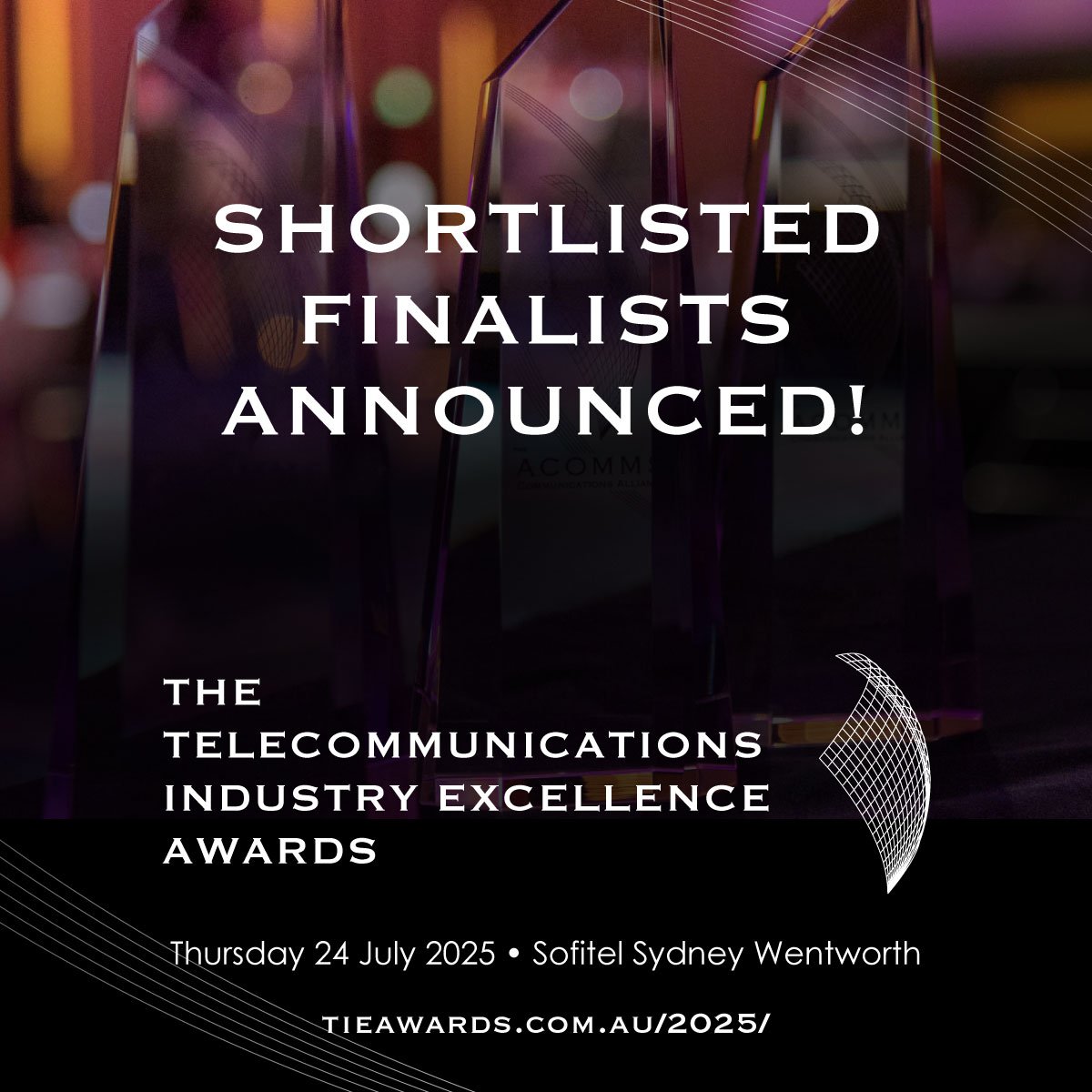 aus_telco's tweet image. Comms Alliance is proud to announce the finalists of the 2025 Telecommunications Industry Excellence Awards! 🎉 Congratulations to all! 
For all shortlisted nominees, visit:
tieawards.com.au/2025/finalists/
#2025TIEAWARDS #Finalists