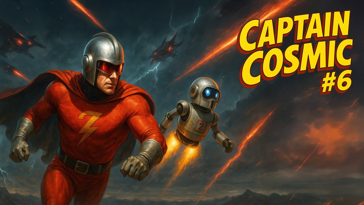 CrowhavenProd's tweet image. Thursday: Join us for episode 6 of Captain Cosmic. Flash Gordon&apos;s adventures continue, while Robot 2T2 blows a fuse. Thursday at 8pm on YouTube at the link below and on Creature Features TV. Don’t miss it!

youtu.be/syt7WggZrJk