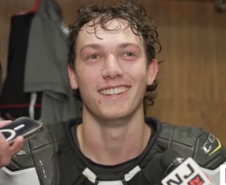 nhlelle's tweet image. luke hughes' teeth are very important to me