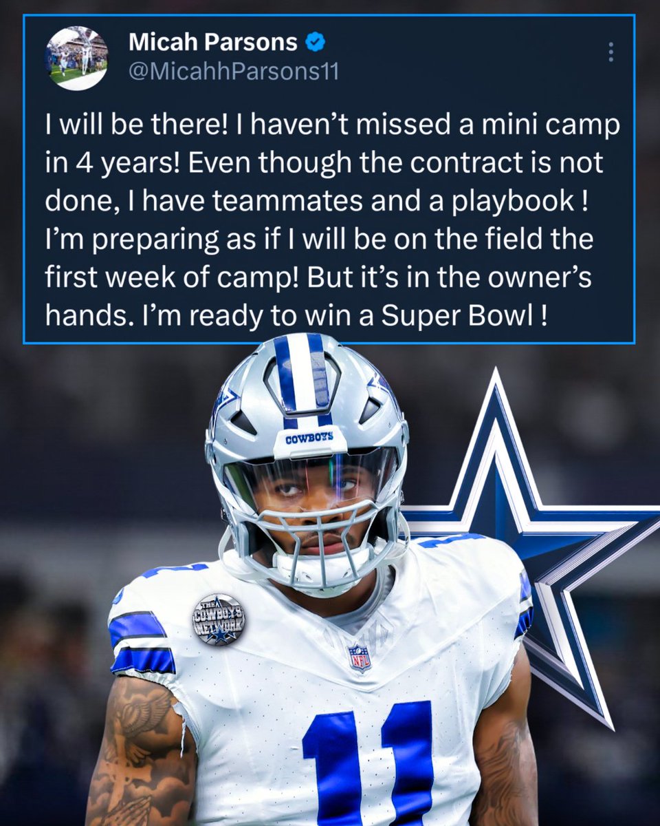 Dallas Cowboys Edge Rusher Micah Parsons on if he'll be back for Mini Camp #DallasCowboys