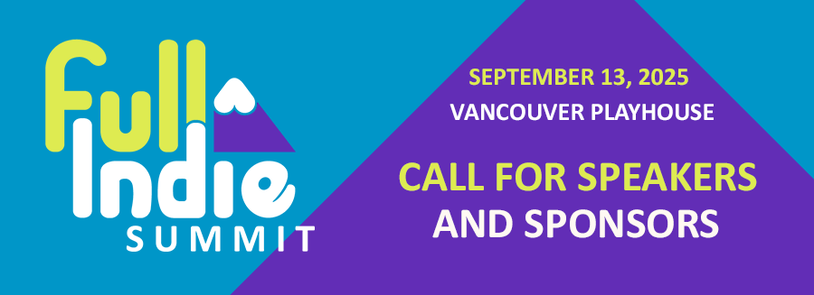 FullIndie's tweet image. The Full Indie Summit is returning for 2025!! 🎮🎉
Join us on Saturday, September 13 at the Vancouver Playhouse for a full day of game dev talks, local indie game demos, mingling, and more!
Interested in becoming a speaker or sponsoring our event? Check out the links below! ⬇️